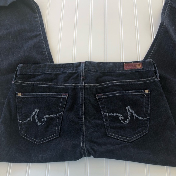 Ag Adriano Goldschmeid Beau Souple Jeans Moulant Sz 25 IN 10 Ans Ag-Ed Délavé eB